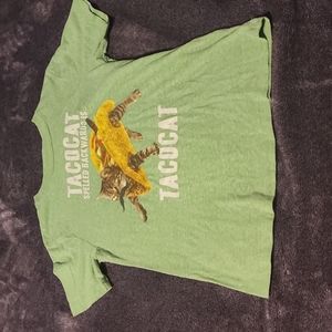 Boys jEM collective short sleeve tee size M taco cat graphic